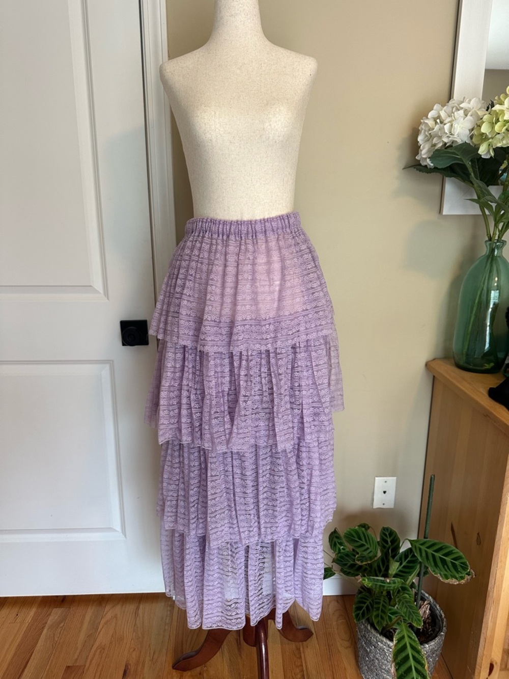 Free People Let’s Go Girls Convertible Slip / Maxi Skirt in Luxe Lilac XS - Picture 5 of 8